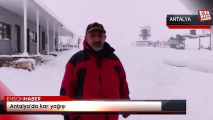 Antalya'da kar yağışı