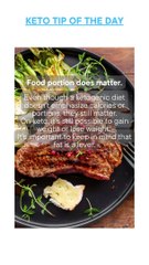 Keto Tip Of The Day - Food Portions Matter