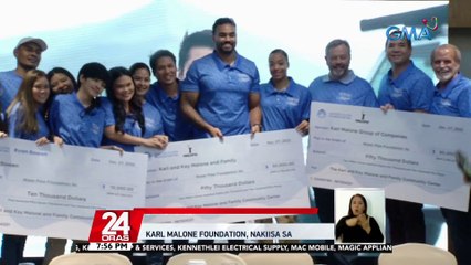Karl Malone Foundation, nakiisa sa water flow foundation sa pagbibigay-access sa malinis na tubig | 24 Oras