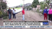 Reparación de calles, exigen vecinos de la capitalina col. Mary de Flores