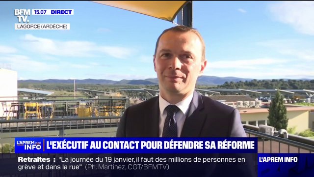 Olivier Dussopt: Qu'il y ait des mouvements de grève, c'est logique et c'est un droit, mais il faut veiller à ce qu'il n'y ait pas de blocage du pays