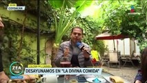 Atalo Mata desayuna en 