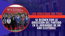Los ministros del PSOE se reúnen con la dirección del partido en el arranque de un año electoral