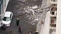 Sacadas de prédio desabam e assustam moradores em Balneário Camboriú