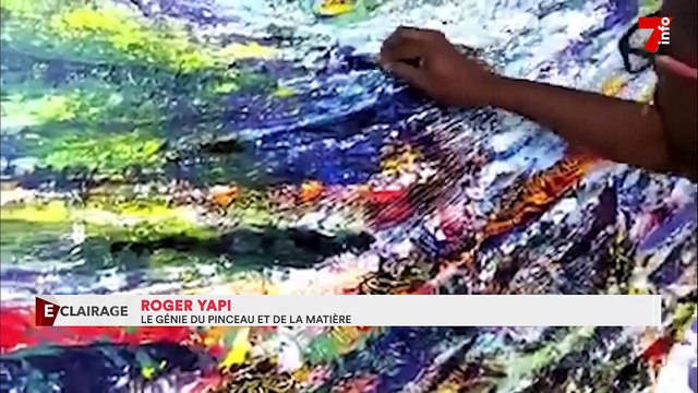 A la rencontre de Roger Yapi, peintre sculpteur, un as du pinceau et de la matière