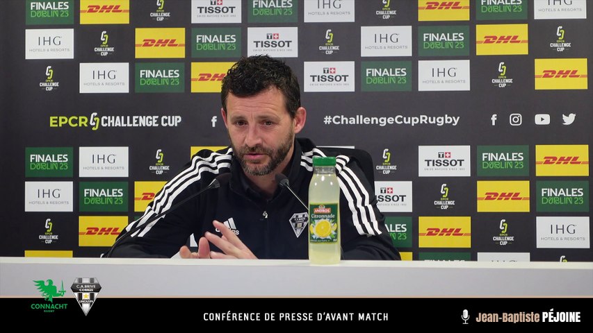 Video : Video - Confe?rence de presse d'avant-match Connacht - CA Brive