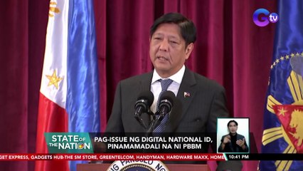 Pag-issue ng digital National ID, pinamamadali na ng pangulo | SONA