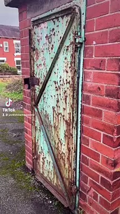 A secret World War 1  decontamination unit in a Yorkshire car park
