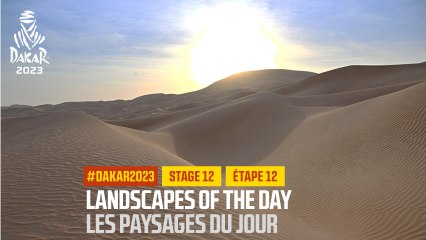 Landscapes of the Étape 12 / Stage 12  - #Dakar2023