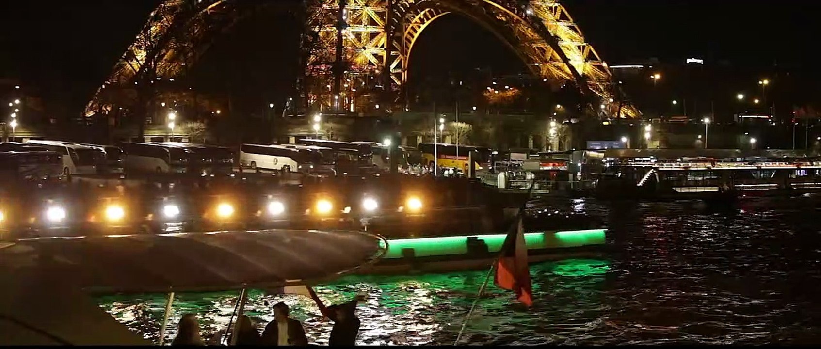 EIFFEL TOWER AT NIGHT, Paris France (Eiffel Tower sparkling & twinkling at night in Paris)