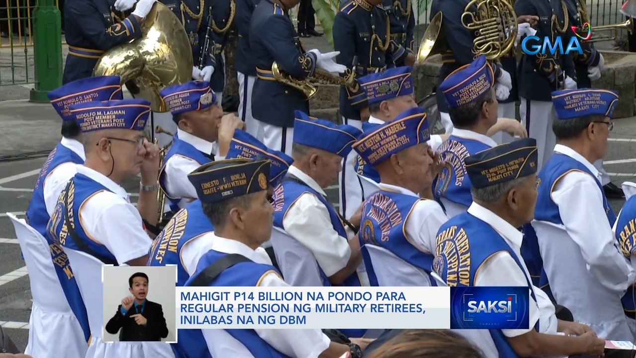 Mahigit P14 billion na pondo para regular pension ng military retirees, inilabas na ng DBM | Saksi