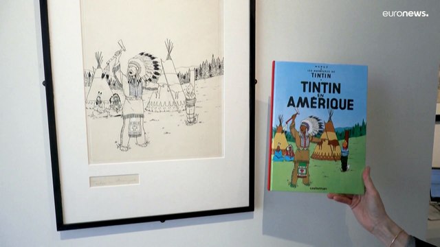 Tintin de retour sur le marché de l'art avec un dessin mis aux enchères