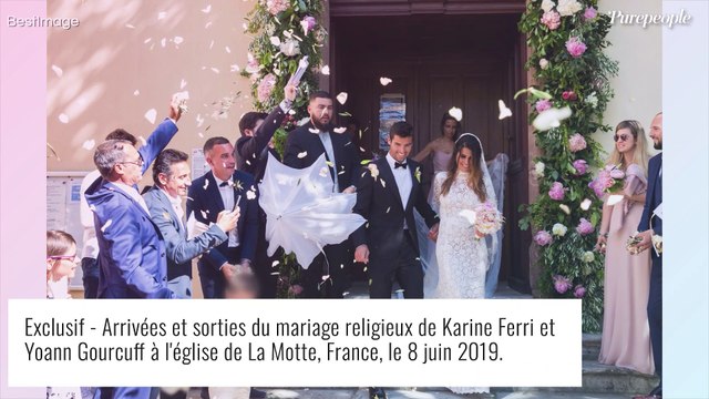 Karine Ferri et son mariage de rêve avec Yoann Gourcuff : sublime robe en dentelle, immense pool party ...