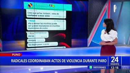 Download Video: Puno: Chats revelan coordinaciones de vándalos para realizar actos violentos durante paro