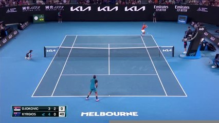 Open d'Australie - Djokovic et Kyrgios font vibrer le public de Melbourne