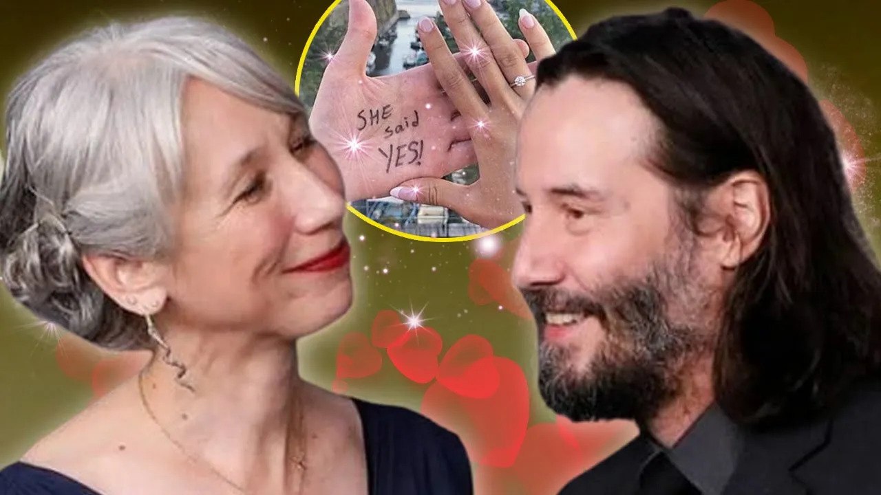 Keanu Reeves got ready to wait for Alexandra Grant to say 'Yes' - video ...