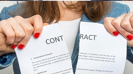 Causas del rompimiento de un contrato de trabajo.