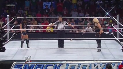 AJ Lee Vs Kaitlyn Campeonato de Las Divas - WWE Smackdown 02/08/2013 (En Español)