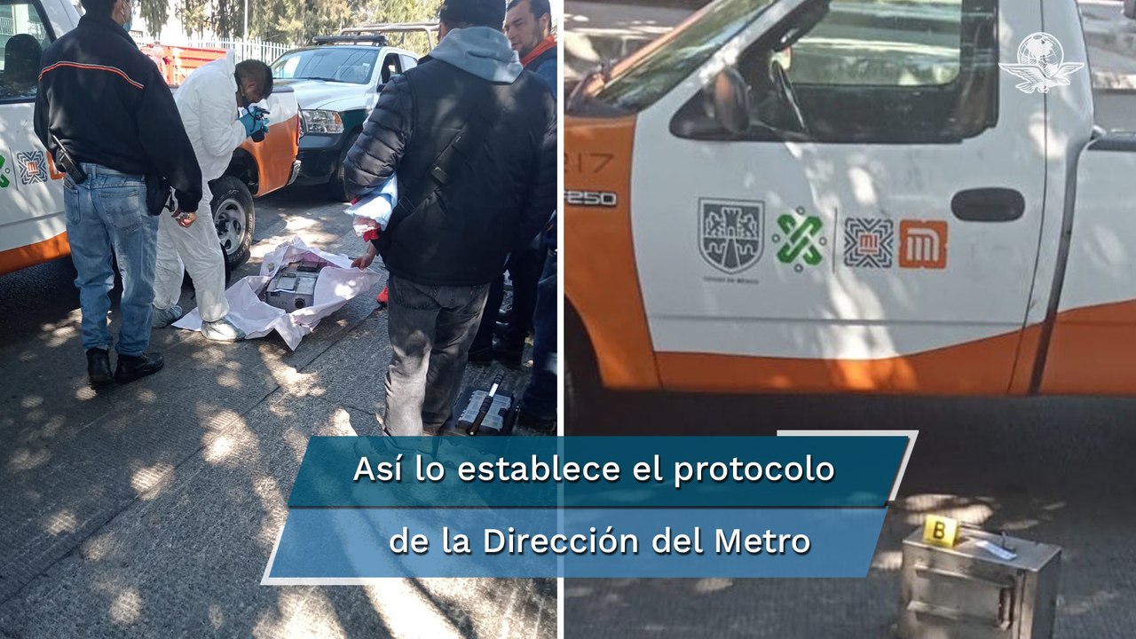 Esta es la camioneta donde se encontró la caja negra tras accidente del Metro