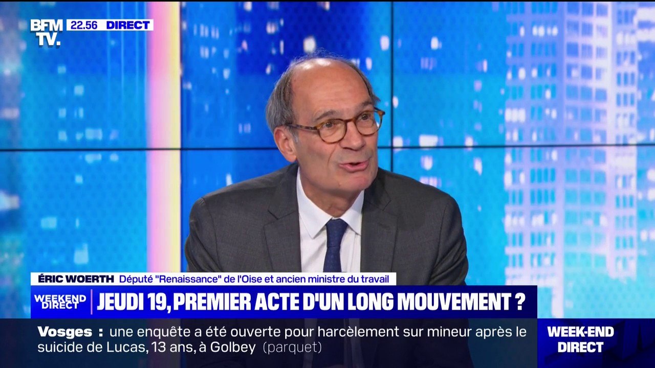 Mobilisation contre la réforme des retraites: "Cela ne doit rien changer sur la détermination du gouvernement", affirme Éric Woerth