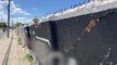 Muro em movimentada avenida de Cajazeiras apresenta inclinação, rachaduras e ameaça desabar