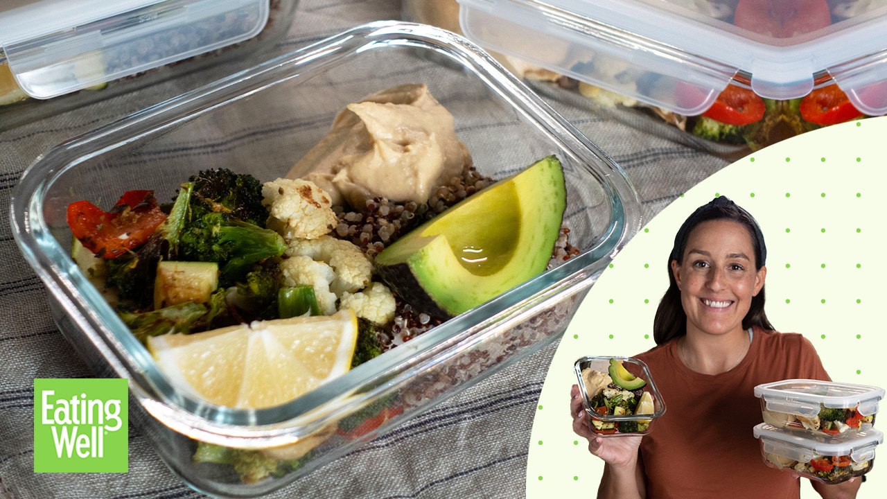 LemonRoasted Vegetable Hummus Bowls Recipe WholeFood PlantBased