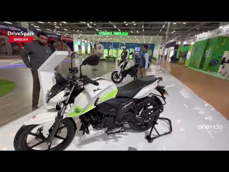 Auto Expo 2023: TVS Apache RTR 160 Ethanol Bike...