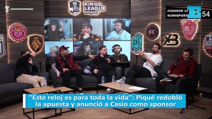 "Este reloj es para toda la vida": Piqué redobló la apuesta y anunció a Casio como sponsor.