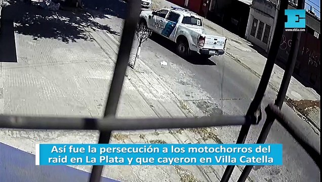 Así fue la persecución a los motochorros del raid en La Plata y que cayeron en Villa Catella