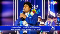 Evo Morales sigue opinando sobre la situación en el Perú