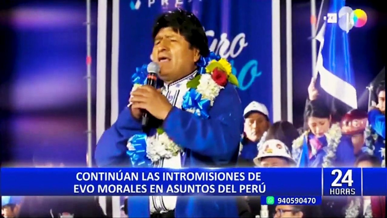 Evo Morales sigue opinando sobre la situación en el Perú