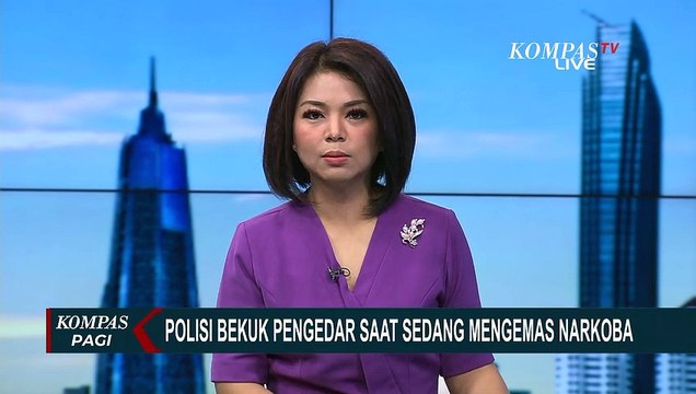 Tak Berkutik, Pengedar Ini Digerebek Polisi saat Mengemas Narkoba