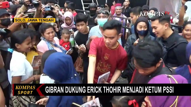 Gibran Rakabuming Dukung Erick Thohir Jadi Bakal Calon Ketum PSSI