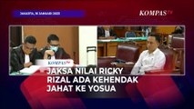 Jaksa Sebut Ricky Rizal Punya Kehendak Jahat ke Yosua Dukung Ferdy Sambo