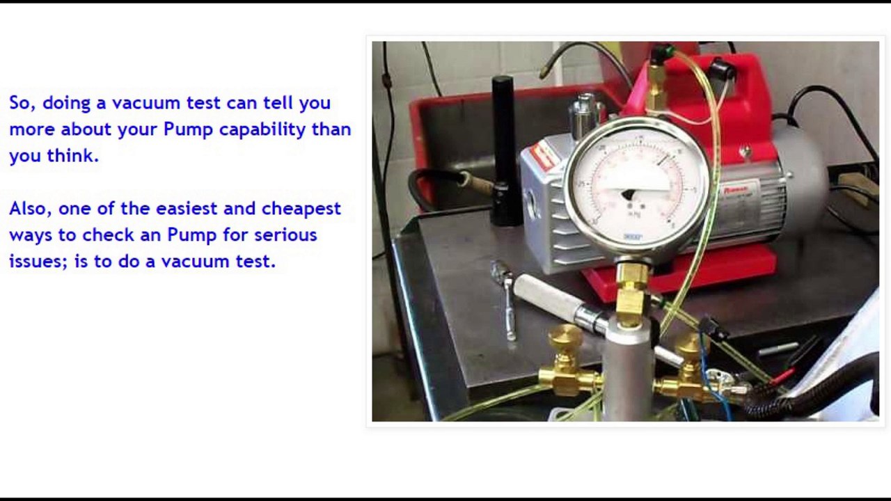 Vacuum Pump Performance Testing