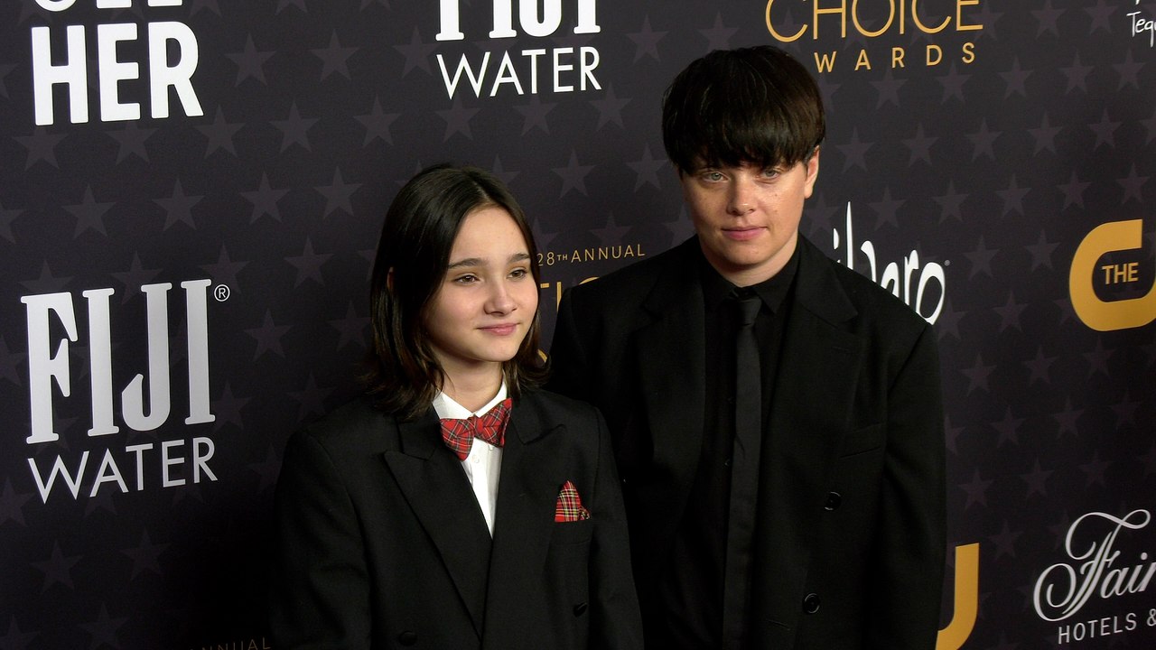 Frankie Corio and Charlotte Wells 2023 Critics Choice Awards Red Carpet Arrivals