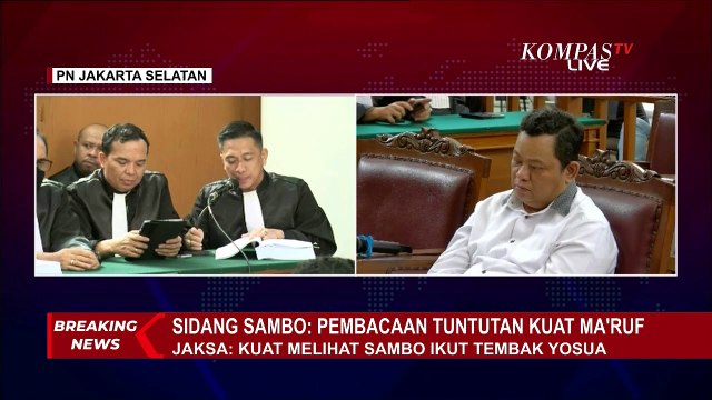 Jaksa: Kuat Maruf Lihat Ferdy Sambo Ikut Tembak Brigadir Yosua