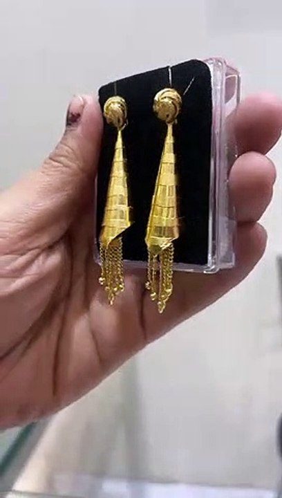 Designer Gold Earrings Design - Earrings - Zosa Jewelry