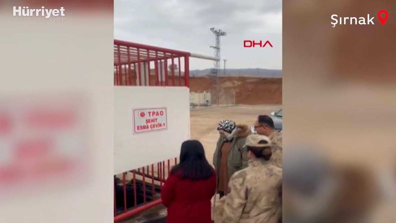 Şehit astsubay 'Esma Çevik'in adının verildiği petrol kuyusuna ailesinden ziyaret