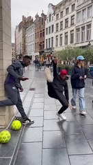 What a humiliation in front of his girlfriend#bruxelles #diallofreestyle#footballplayer