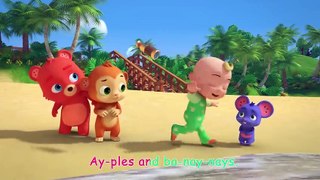 Apples and Bananas Song - CoComelon Animal Time - Animal Songs for Kids