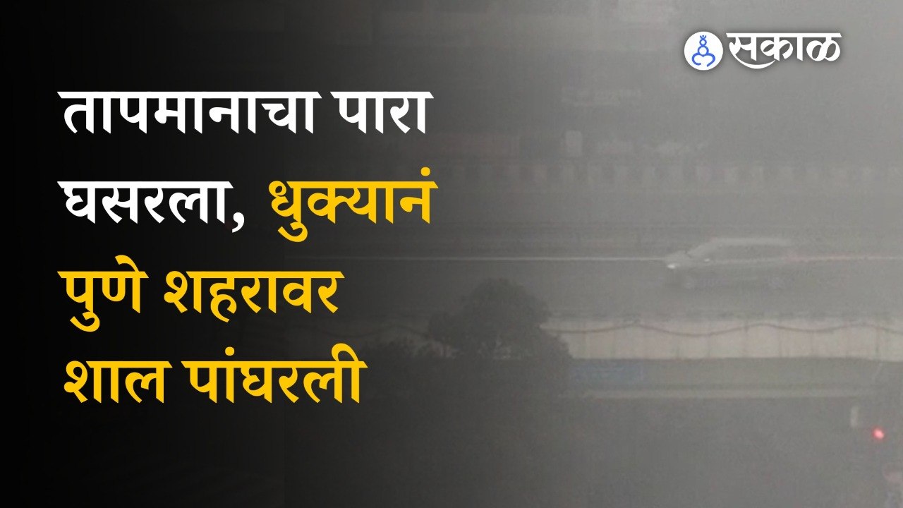Pune News: तापमानाचा पारा घसरला, धुक्यानं पुणे शहरावर शाल पांघरली