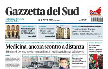 Rassegna stampa 14-01-23 edizioni Calabria