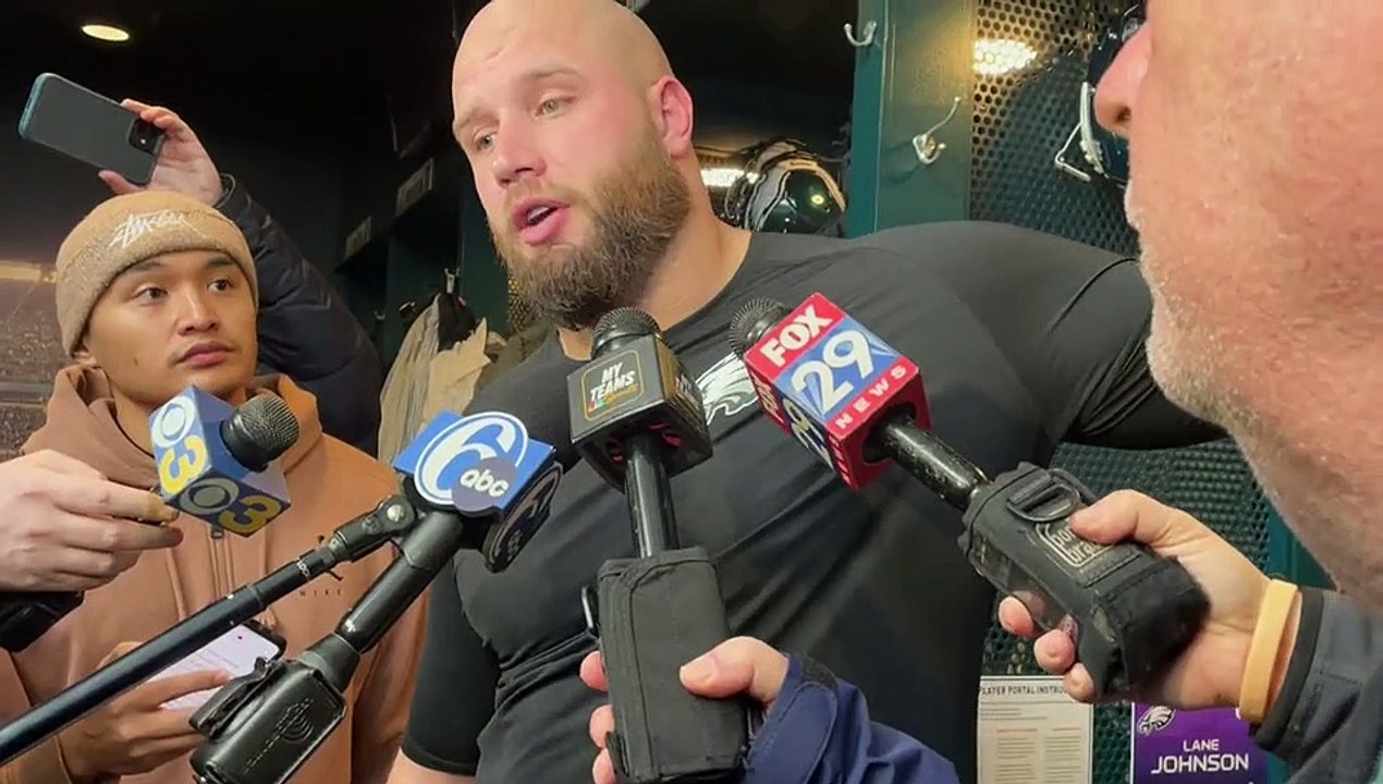 Lane Johnson talks about his status for the playoffs video Dailymotion