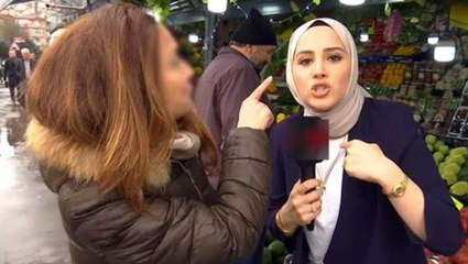 Muhabire başörtüsü nedeniyle hakaret eden kadın serbest bırakıldı