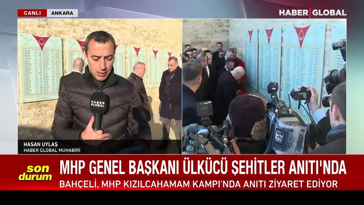 MHP lideri Devlet Bahçeli Ülkücü Şehitler Anıtı'nı ziyaret etti