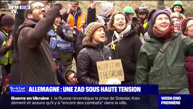 Greta Thunberg est venue soutenir les militants de la ZAD de Lützerah, en Allemagne, opposés à l'agrandissement d'une mine de charbon