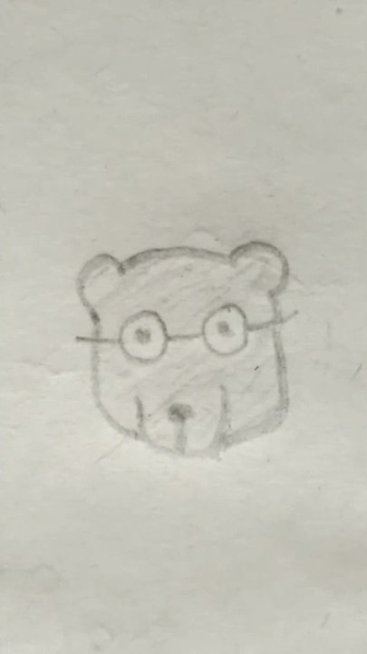 How To Draw Bear With Glasses - Easy Step By Step Drawing Tutorial