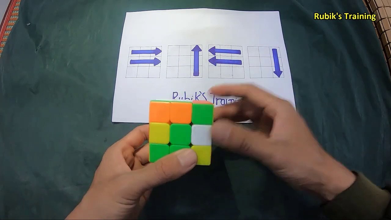 how to solve a rubik's cube in 3 moves - cube solve magic trick - video ...