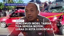 Pengemudi Mobil Tabrak 3 Sepeda Motor Lurah di Kota Gorontalo